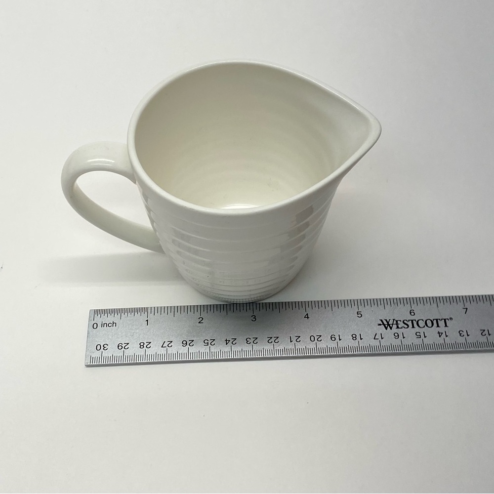 Sango Rio White Creamer Pitcher Ribbed Discontinued Rio5153 Cottagecore Country - Picture 12 of 12